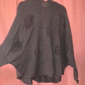 Earthbound boho hooded slouch sweater